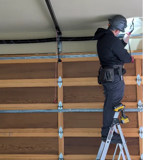 Completed residential garage door installation in King County, WA
